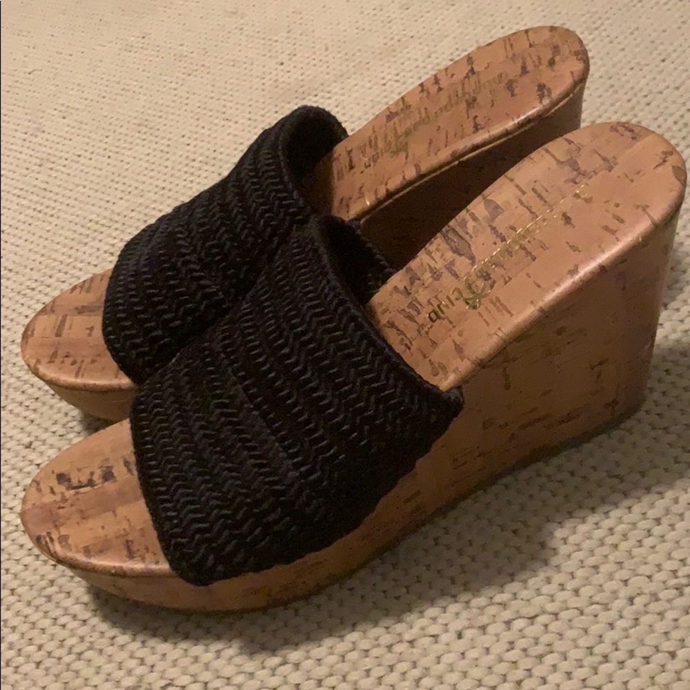 Montego Bay Club Wedge Sandals - Black